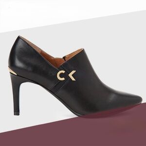 Calvin Klein Black Pointed Toe Heels